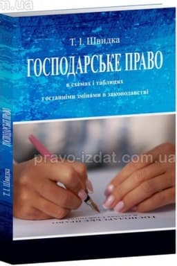 Cover: Hospodars′ke pravo v schemach i tablytsyach. Navchal′nyy posibnyk.6-te vydannya, pereroblene i dopovnene. 2024 r.