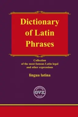 Buchcover: Dictionary of latin Phrases, anhl mova