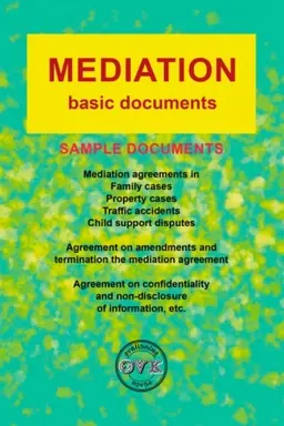 Buchcover: Mediation: basic documents, anhl. mova