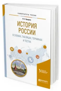 Cover: ISTORIYA ROSSII V SHEMAH, TABLICAH, TERMINAH I TESTAH. Uchebnoe posobie dlya vuzov