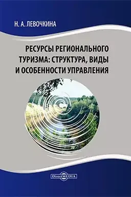 Обложка: Ресурсы регионального туризма : структура, виды и особенности управления: монография