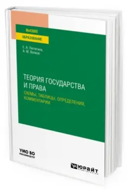 Обложка: ТЕОРИЯ ГОСУДАРСТВА И ПРАВА. СХЕМЫ, ТАБЛИЦЫ, ОПРЕДЕЛЕНИЯ, КОММЕНТАРИИ. Учебное пособие для вузов