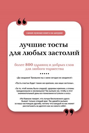 Buchcover: Lučšie tosty dlja ljubych zastolij. Kniga na šnurke