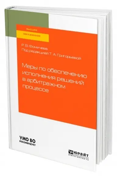 Cover: MERY PO OBESPECHENIYU ISPOLNENIYA RESHENIJ V ARBITRAZHNOM PROCESSE. Uchebnoe posobie dlya vuzov