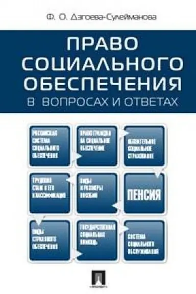 Cover: Pravo social′nogo obespecheniya v voprosach i otvetach. Uchebnoe posobie