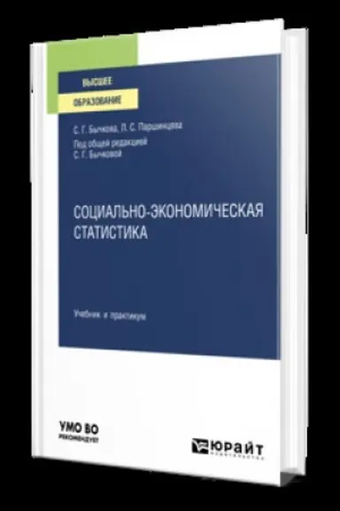 Обложка: СОЦИАЛЬНО-ЭКОНОМИЧЕСКАЯ СТАТИСТИКА. Учебник и практикум для вузов