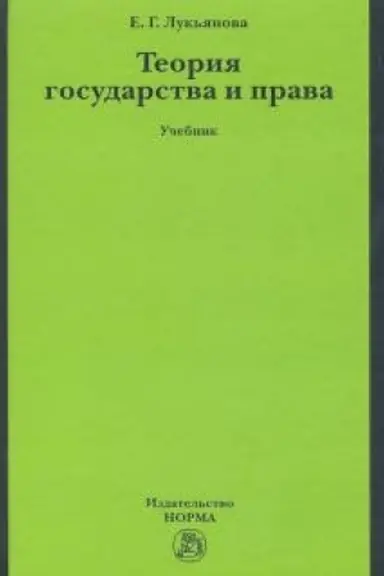 Buchcover: TEORIJA GOSUDARSTVA I PRAVA