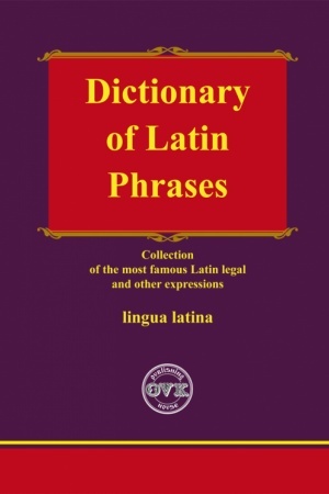 Cover: Dictionary of latin Phrases, anhl mova