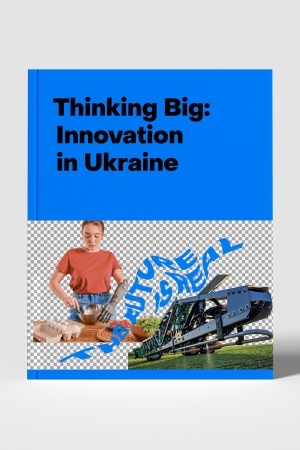 Buchcover: Thinking Big:Innovation in Ukraineb anhl. Mova