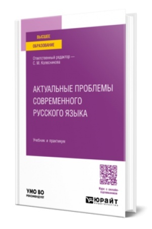 Обложка: АКТУАЛЬНЫЕ ПРОБЛЕМЫ СОВРЕМЕННОГО РУССКОГО ЯЗЫКА. Учебник и практикум для вузов