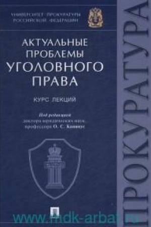 Buchcover: Aktual′nye problemy ugolovnogo prava.Kurs lekcij.