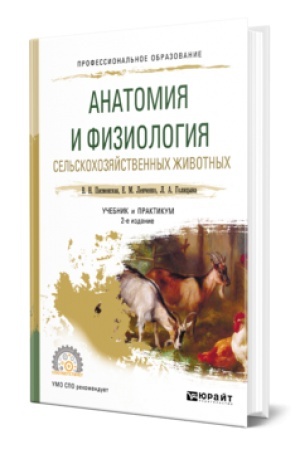 Cover: ANATOMIYA I FIZIOLOGIYA SEL′SKOCHOZYAJSTVENNYCH ZHIVOTNYCH 2-e izd., ispr. i dop. Uchebnik i praktikum dlya SPO