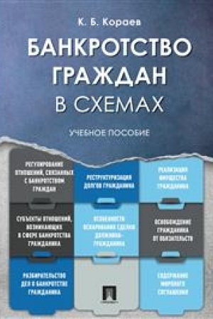Cover: Bankrotstvo grazhdan v schemach. Uchebnoe posobie