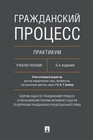 Cover: Grazhdanskij process. Praktikum. Sbornik zadach po grazhdanskomu processu i postanovlenij Plenuma Verchovnogo Suda RF po voprosam grazhdanskogo processual′