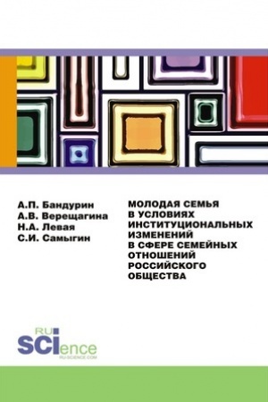 Cover: Molodaya sem′ya v usloviyach institucional′nych izmenenij v sfere semejnych otnoshenij rossijskogo obshhestva. (Aspirantura, Bakalavriat). Monografiya.