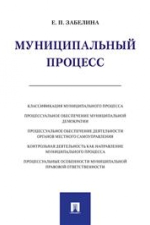 Cover: Municipal′nyj process. Monografiya