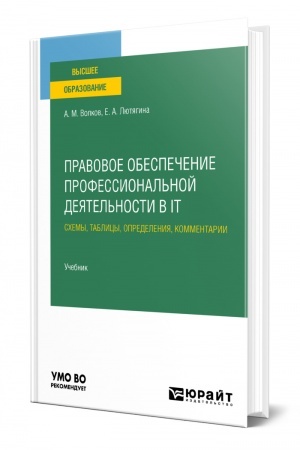 Cover: PRAVOVOE OBESPECHENIE PROFESSIONAL′NOJ DEYATEL′NOSTI V IT-SFERE. SCHEMY, TABLICY, OPREDELENIYA, KOMMENTARII. Uchebnik dlya vuzov