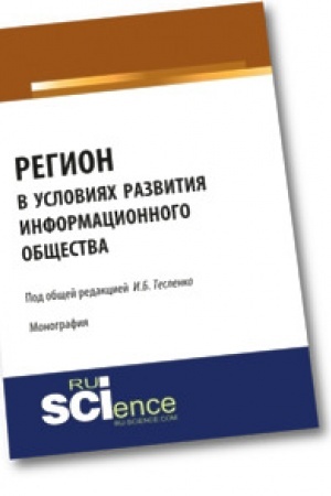 Обложка: Регион в условиях развития информационного общества. Монография
