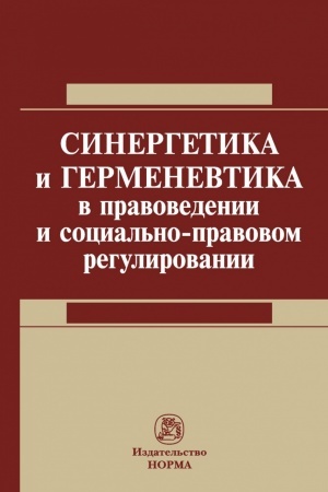 Buchcover: SINERGETIKA I GERMENEVTIKA V PRAVOVEDENII I SOCIAL′NO-PRAVOVOM REGULIROVANII