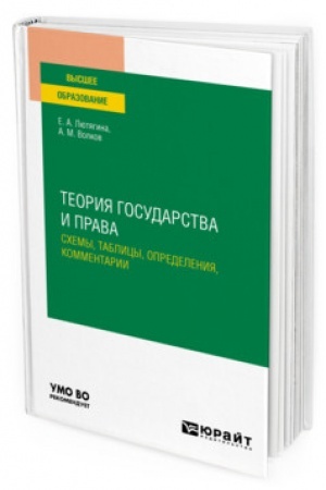 Cover: TEORIYA GOSUDARSTVA I PRAVA. SCHEMY, TABLICY, OPREDELENIYA, KOMMENTARII. Uchebnoe posobie dlya vuzov