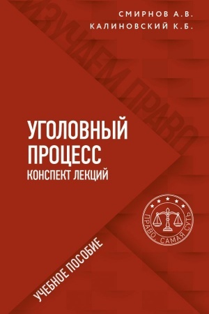 Cover: Ugolovnyj process. Konspekt lekcij