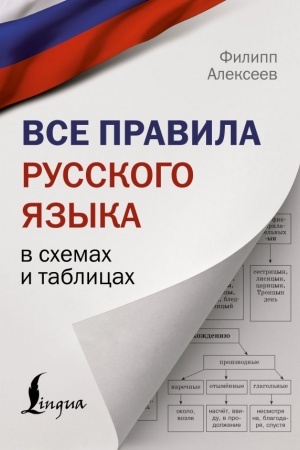 Cover: Vse pravila russkogo yazyka v schemach i tablicach