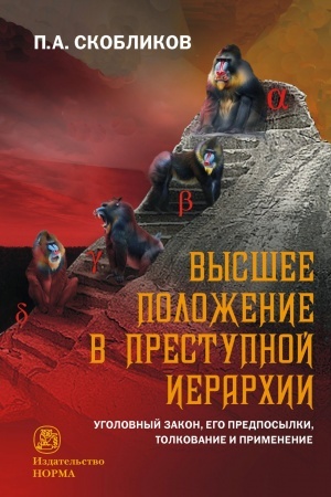 Cover: VYSSHEE POLOZHENIE V PRESTUPNOJ IERARCHII: UGOLOVNYJ ZAKON, EGO OSNOVANIYA, TOLKOVANIE I PRIMENENIE
